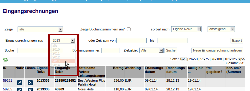 Eingangsrechnung