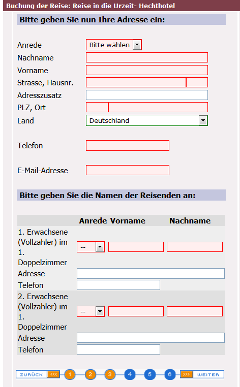 Teilnehmerdaten