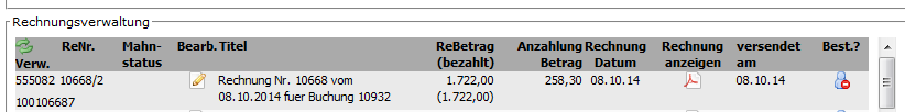 Rechnungsverwaltung