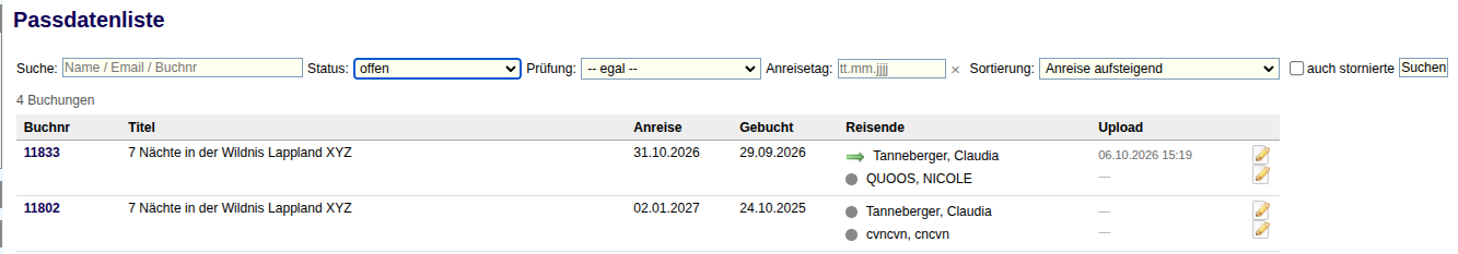 Passdaten