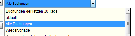 Buchungsfilter