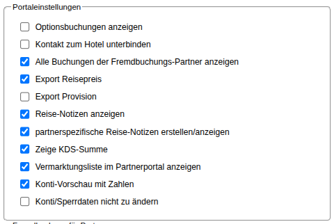 Portaleinstellungen