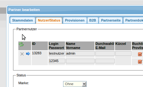 Nutzername + Passwort