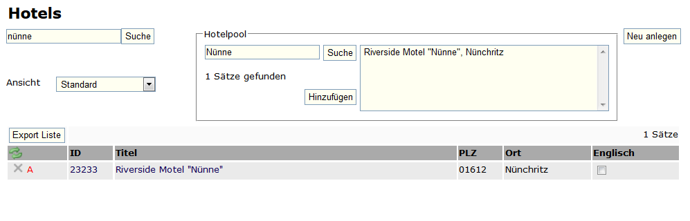 Hotelliste