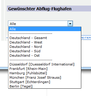 Liste der Abflughäfen