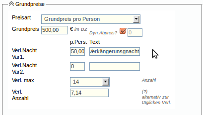 Grundpreis pro Person